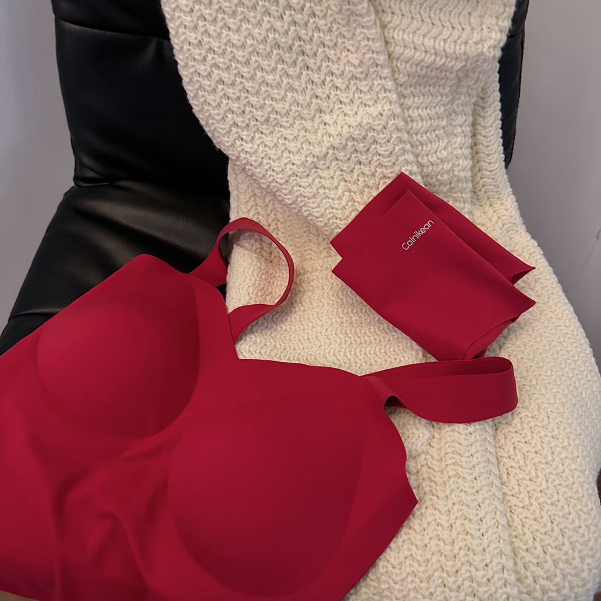 Red Bra suit Gift Box Underwear suit Life Year Red Bra Cherry Red Vest Underwear Good Luck