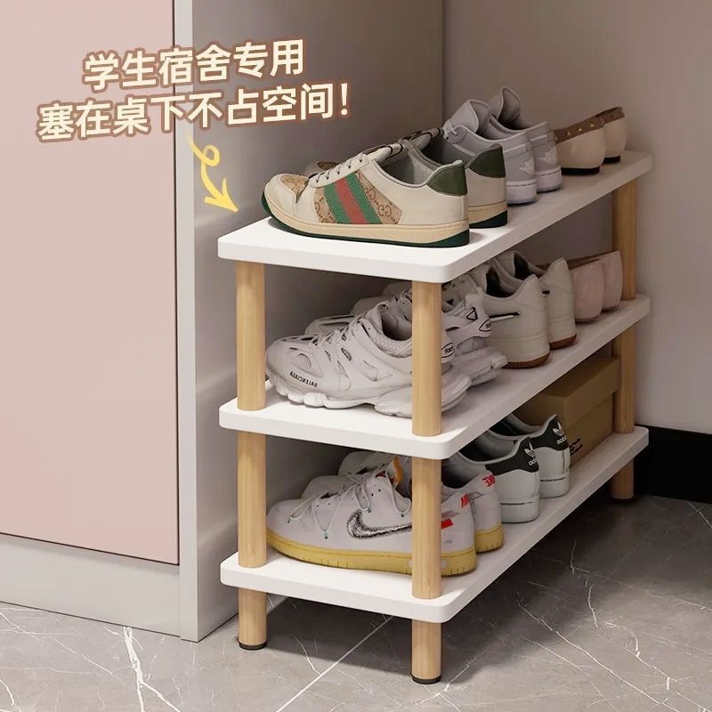 Simple Shoe Rack Multi-Layer Home Rental Narrow Shoe Cabinet Student Dormitory Space-Saving Storage Artifact Sandwich Storage Rack