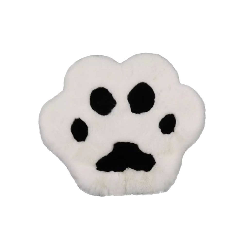 Car cushion winter plush high-grade cute cat claw rabbit plush car cushion three-piece New warm seat cushion