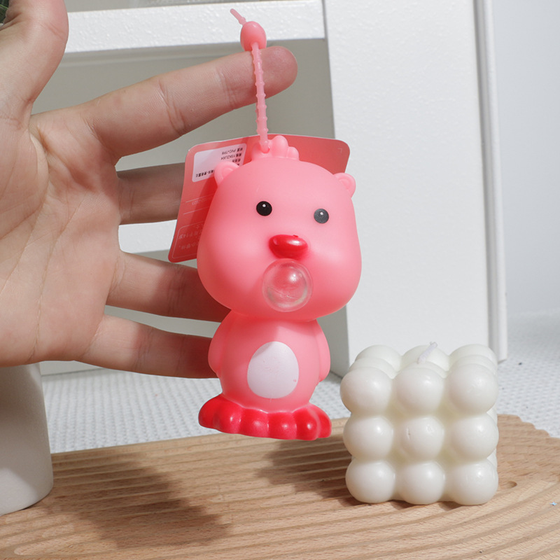 Ruby Bubble Pinch Keychain Little Beaver Squeeze Decompression Toy School Bag Pendant Doll Pendant