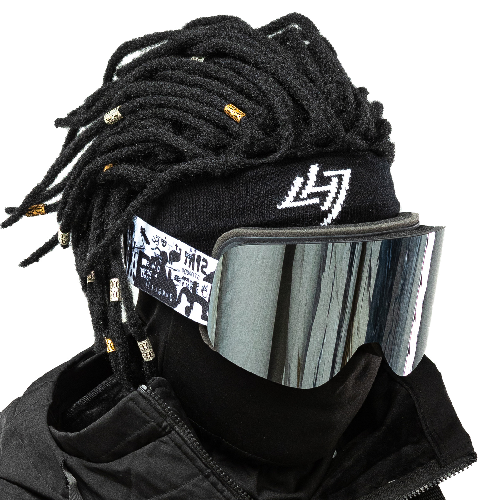 Cylindrical Full-Coverage True Film Ski Goggles Revo Double-Layer Anti-Fog Goggles Snow Goggles Can Be Clipped Myopia/Hx16