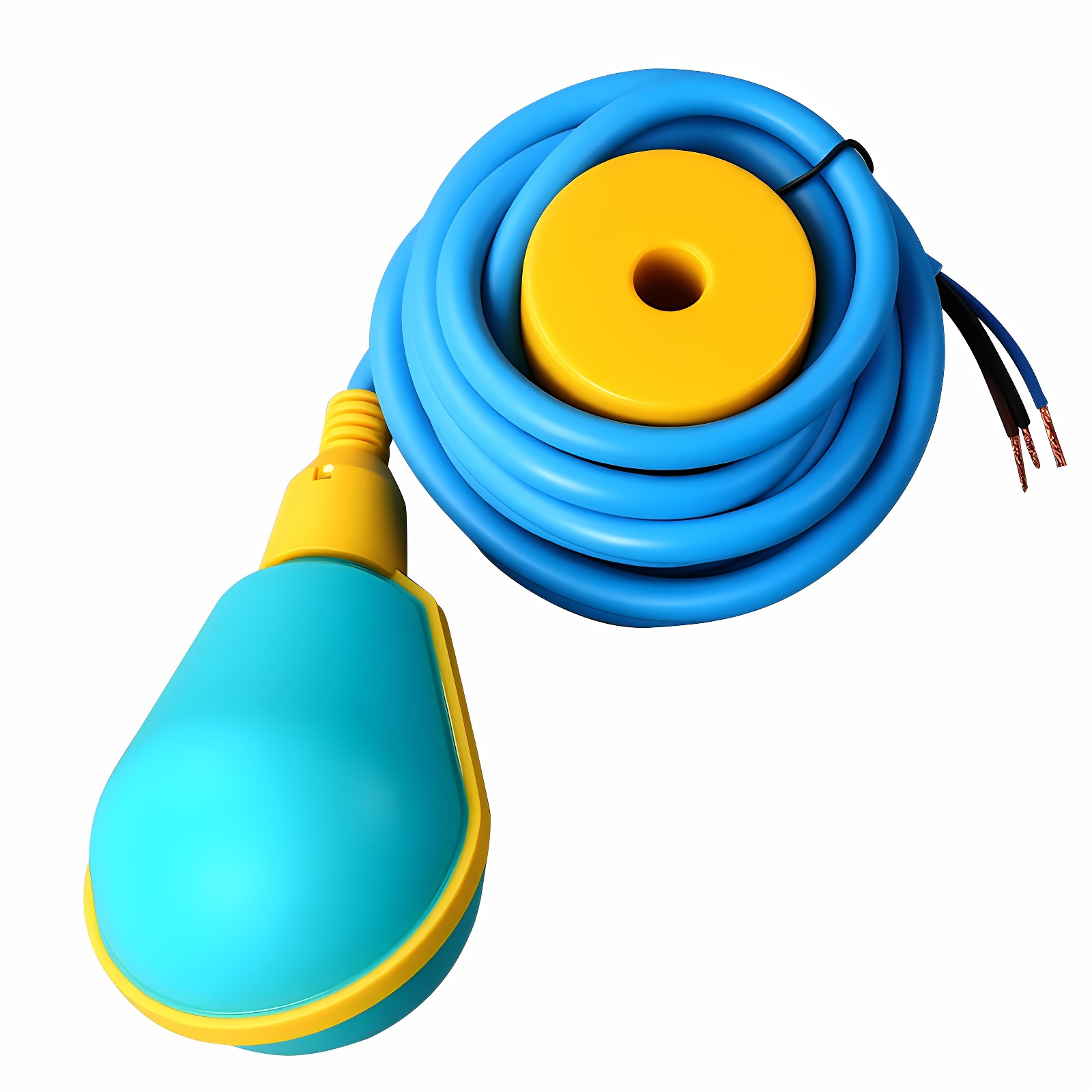 Drop-Shaped Float Switch Water Level Controller Fully Automatic Water Tank Pump Switch Induction Liquid Level Meter Ball Valve