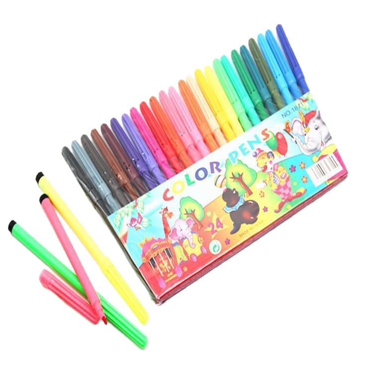 Manufacturers produce primary school art painting brush graffiti color pen 6/12/18/24 color watercolor pen export