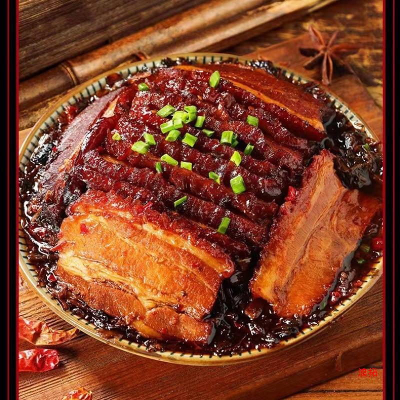 [Su Qimei] Preserved Plum and Vegetable Braised Pork Bowl, Braised Pork Belly, Braised Pork Belly, Cooked Food