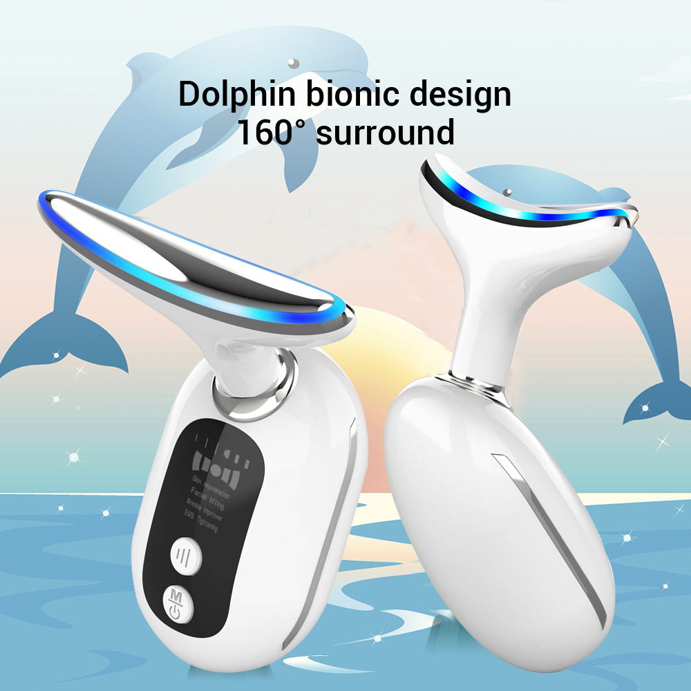 Ems Neck Beauty Device, Facial Introduction Device, Neck Lifting and Wrinkle-Reducing Beauty Device, Anti-Aging, Hot-Selling Cross-Border Product