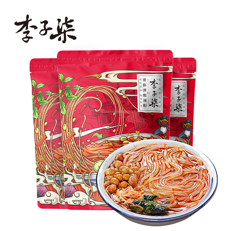Li Ziqi Snail Noodles 335g Liuzhou Snail Noodles Guangxi Snail Noodles Rice Noodles Late Night Supper Vermicelli Hot and Sour Noodles