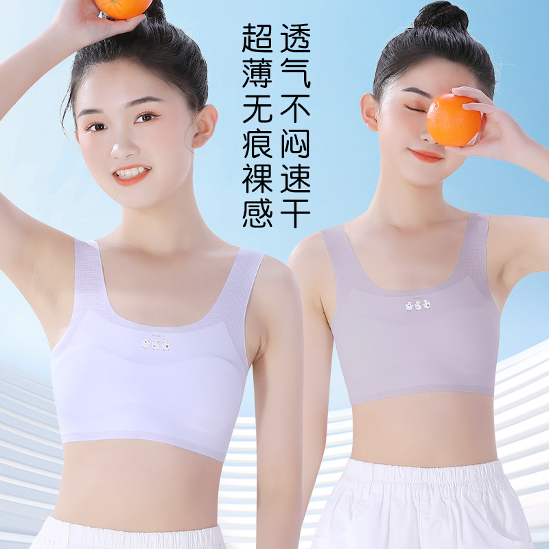 Children's Underwear Developing Primary School Girl's Vest 10-year-old Middle School Girl's 12-year-old Girl's Summer Thin Bra