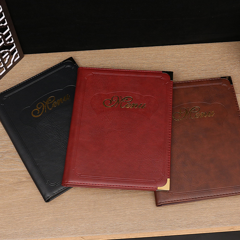 Jinda Recipe Pvc Loose-Leaf Menu Book Restaurant Price List Hotel Service Guide Hotel Price List Order Clip