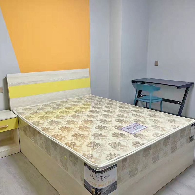 Панельная кровать, кровать для общежития, мебель для квартиры, индивидуальная настройка 1.2/1.5м, стандартная комната, полный комплект мебели, каркас кровати, односпальная кровать, шкаф