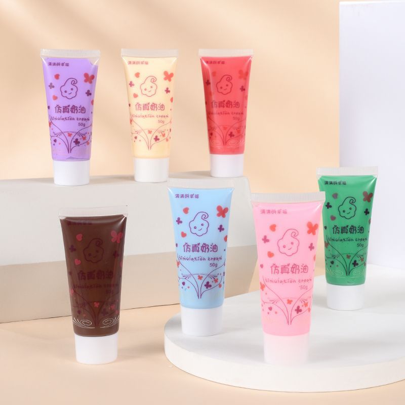 Simulated Cream Glue Non-Woven Alcohol Glue DIY Material Package Handicraft Transparent Strong Mosaic Transparent Glue