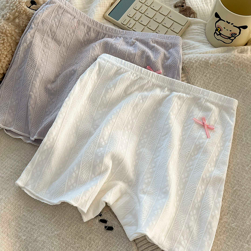 Girls' Pure Cotton Safety Pants Antibacterial Crotch Baby's Middle-aged Children's Students Summer Anti-light Mid-waist Girls' Base Shorts