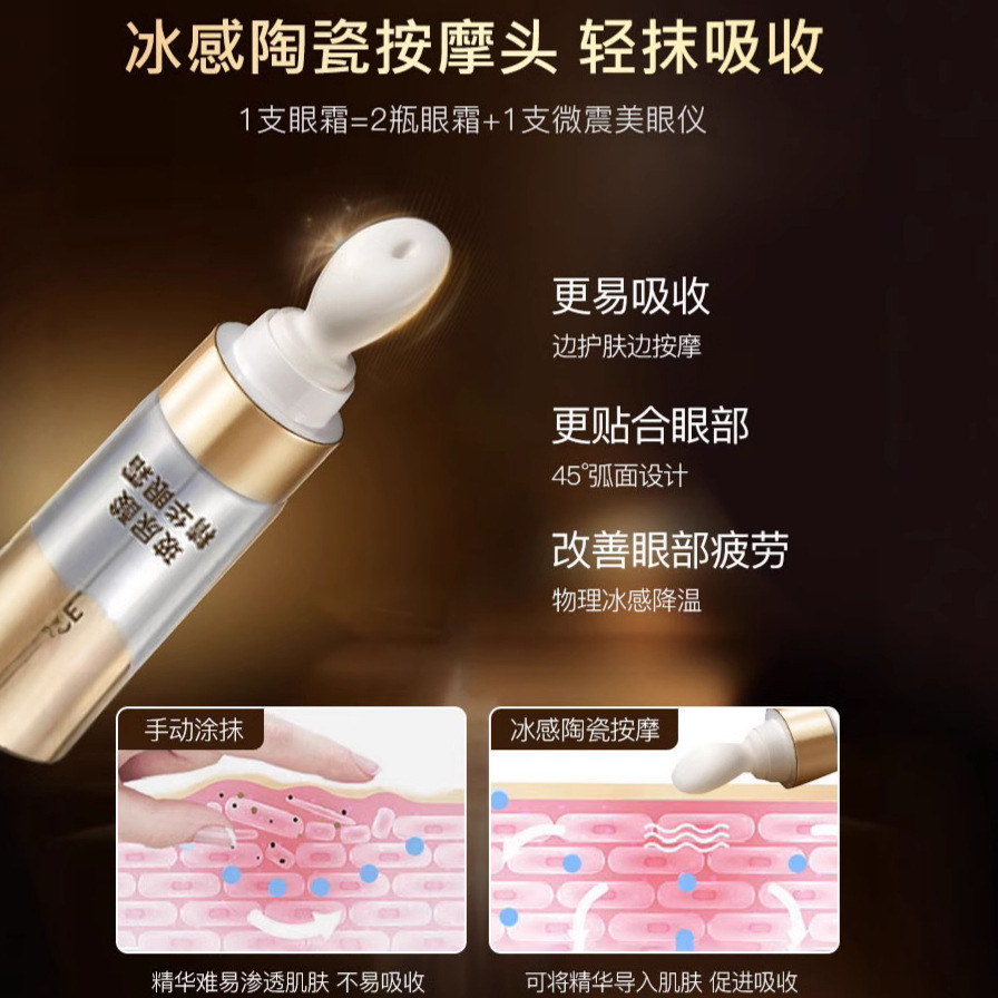 L'ANUOR Hyaluronic Acid Essence Eye Cream