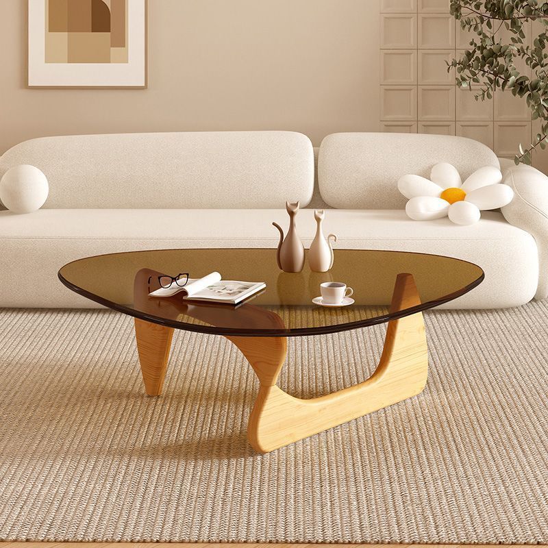 Glass Coffee Table Creative Internet Celebrity Coffee Table Living Room Household Small Apartment Coffee Table Modern Simple Light Luxury Minimalist Small Table