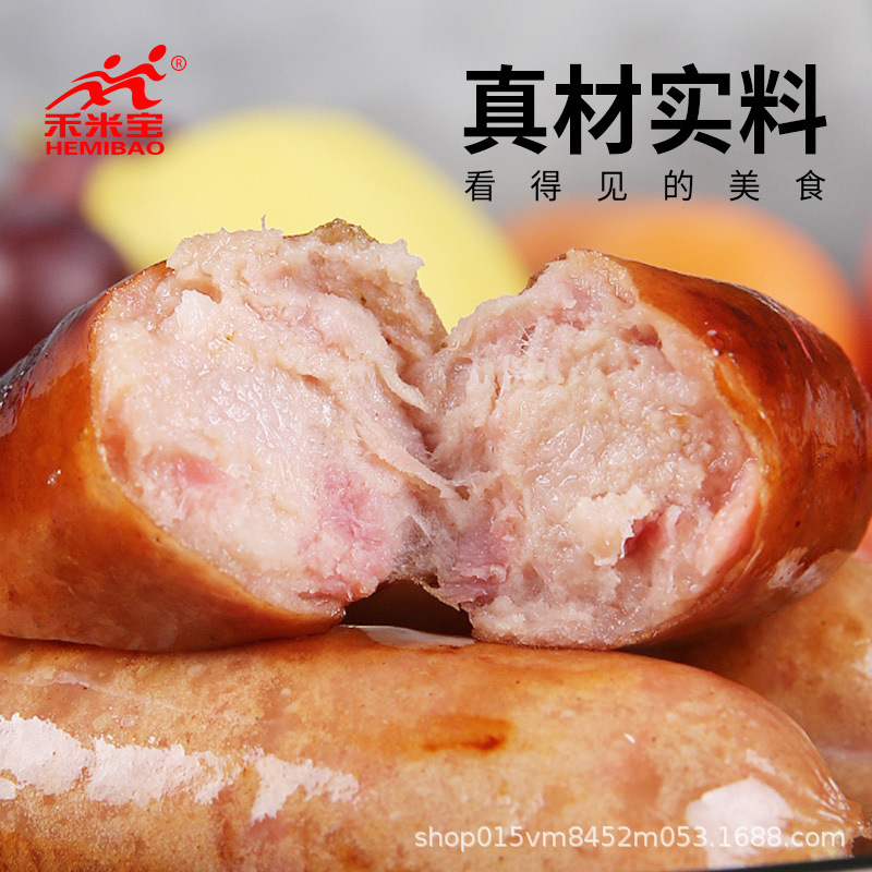 authentic sausage volcanic stone sausage pure meat sausage commercial original black pepper flavor source head manufacturers hot dog sausage crispy sausage