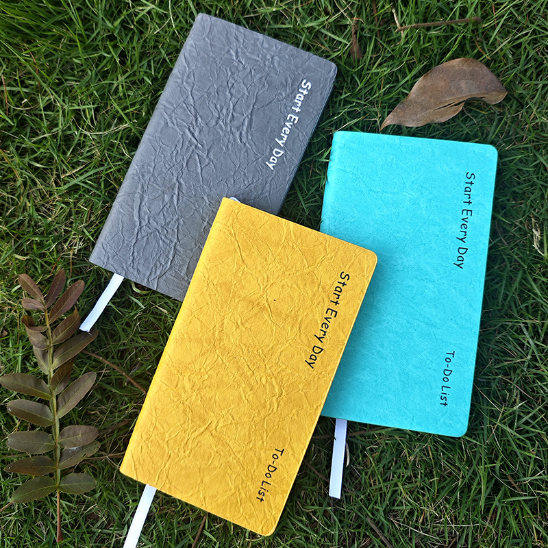 A6 Hand Book Custom Fold Cover todolist Day Plan This Time Management Narrow Book Carry-on Book