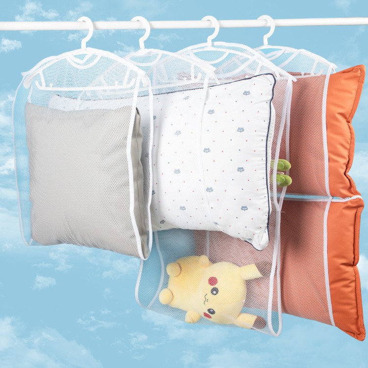 Гаджет для сушки подушки, сетчатая сумка, многофункциональная, ветрозащитная, для сушки подушек, карман для хранения