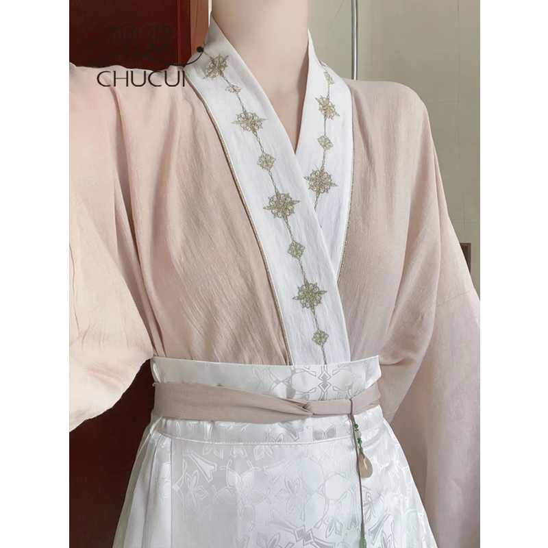 New Chinese style top with vest skirt suit autumn and winter small improved Ming Han clothing adult women's clothing