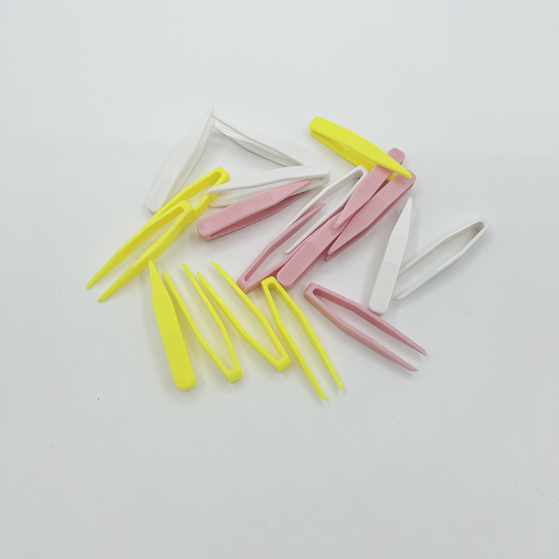 False Eyelash Auxiliary Tweezers Y Fork Double Eyelid Sticker Tweezers Non-Slip Mask Clip Beauty Plastic Clip Contact Lens Clip