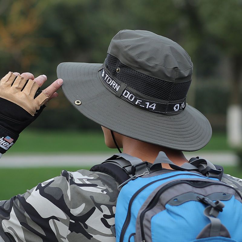 Fishing Hat Men's Sun Protection Sun Hat Mountaineering Summer Anti-Uv Sun Hat Sun Hat Summer Fisherman Hat