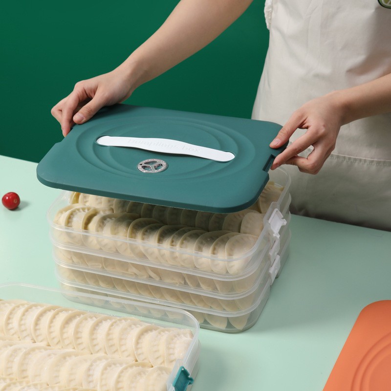 Food-Grade Dumpling Box, Special Household Dumpling Box, Refrigerator Egg Preservation Freezer Box, Wonton Storage Box