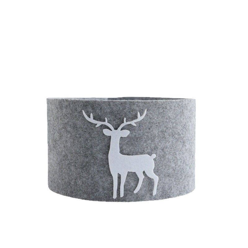 Christmas Tree Foot-Covering Skirt Christmas Tree Decoration Felt Christmas Tree Mat Christmas Scene Decoration Stereo Decoration