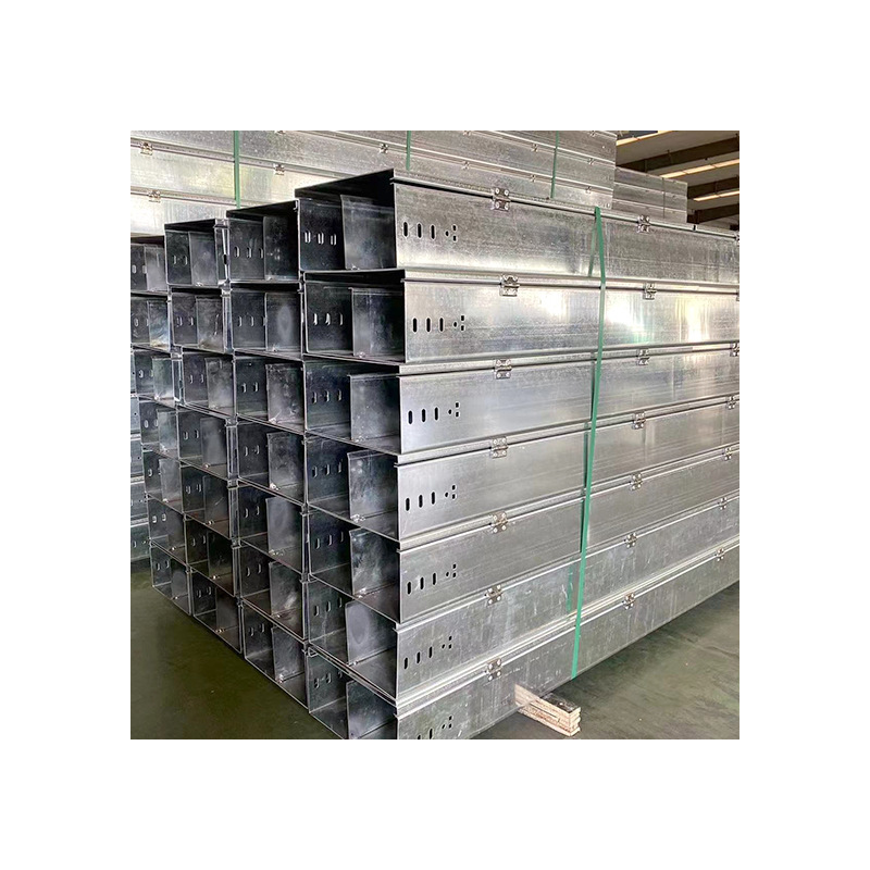 Customized 304 Stainless Steel Galvanized Cable Tray Fireproof Cable Aluminum Alloy Trunking Straight-Through Bracket Flame-Retardant Cable Tray