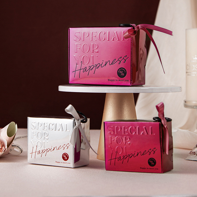 New Square Wedding Favors, Square Chinese-Style Gift Boxes, Wedding Candy Cardboard Boxes