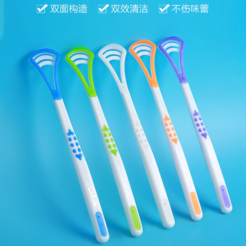 Силиконовый очиститель налета для языка, портативный скребок для языка