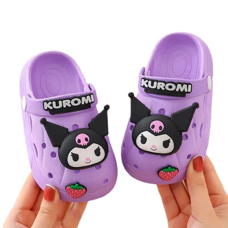 Kulomi Genuine Sanrio Summer Children's Sandals and Slippers Girls Baby Outfit Thick Sole Cave Shoes Wholesale