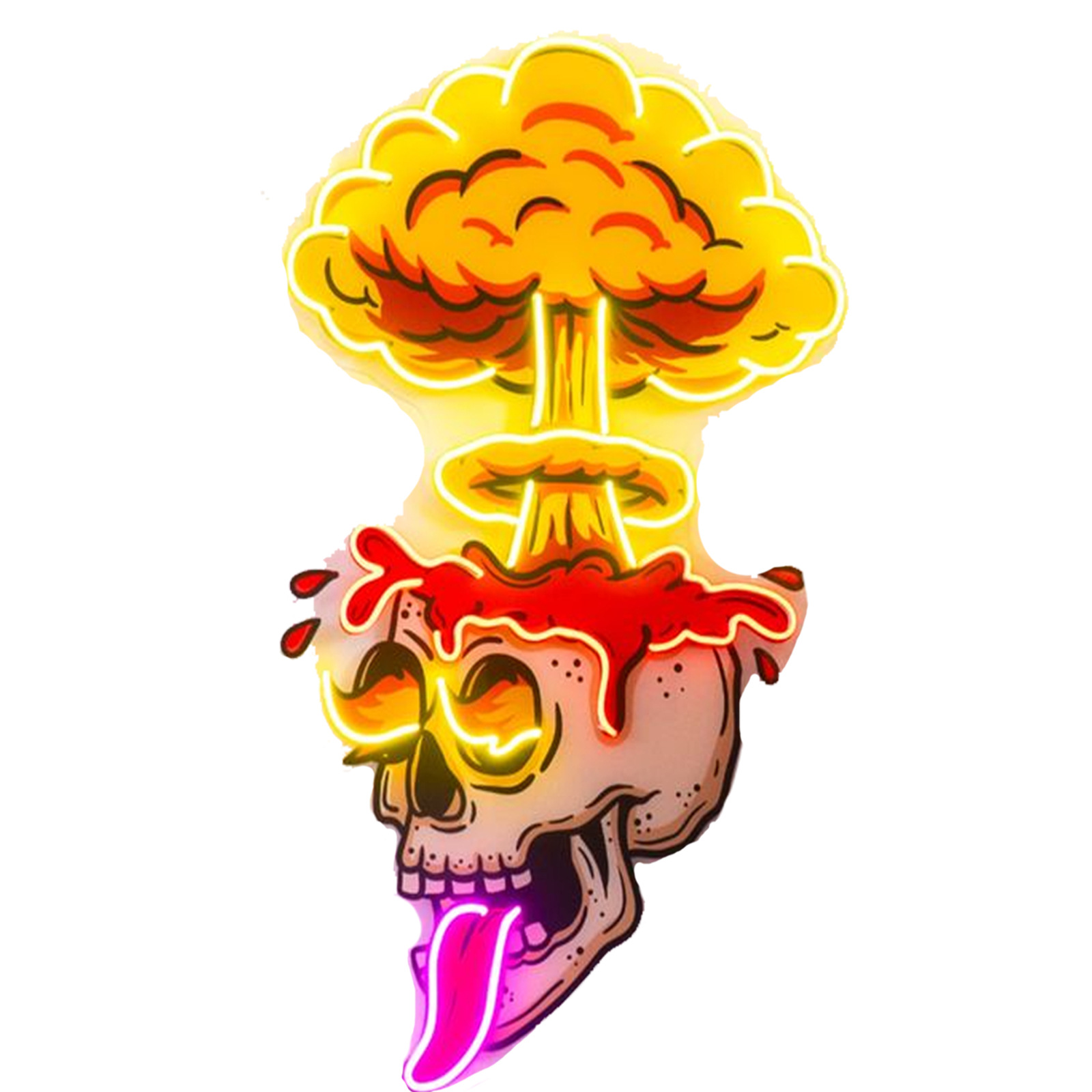 Rose glass neon luminous home decoration neon red green cross-border e-commerce