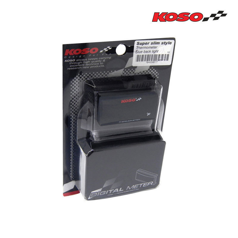 KOSO water temperature meter motorcycle universal modified accessories KOSO ultra-thin digital display liquid crystal display thermometer meter