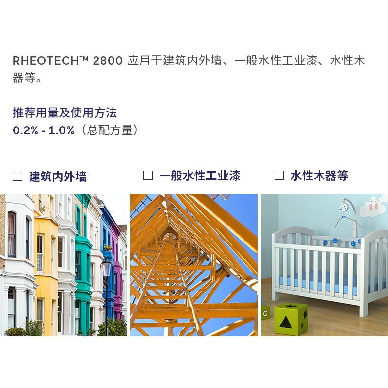 RHEOTECH 2800 High Cutting Viscosity Acrylic Alkali Dissolving Building Coating Thickener