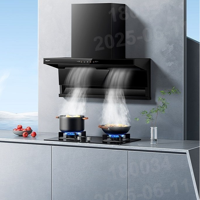 Boss Group Produces a Famous Top-Side Three-Suction High-Suction Strong-Fire Household Smoke Stove Set 75M2+607B