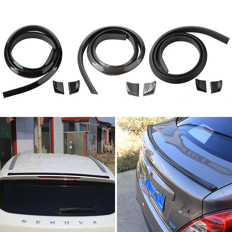Car tail wing is suitable for Mercedes-Benz BMW carbon fiber car tail wing modification tail wing non-perforated tail wing fixed wind wing