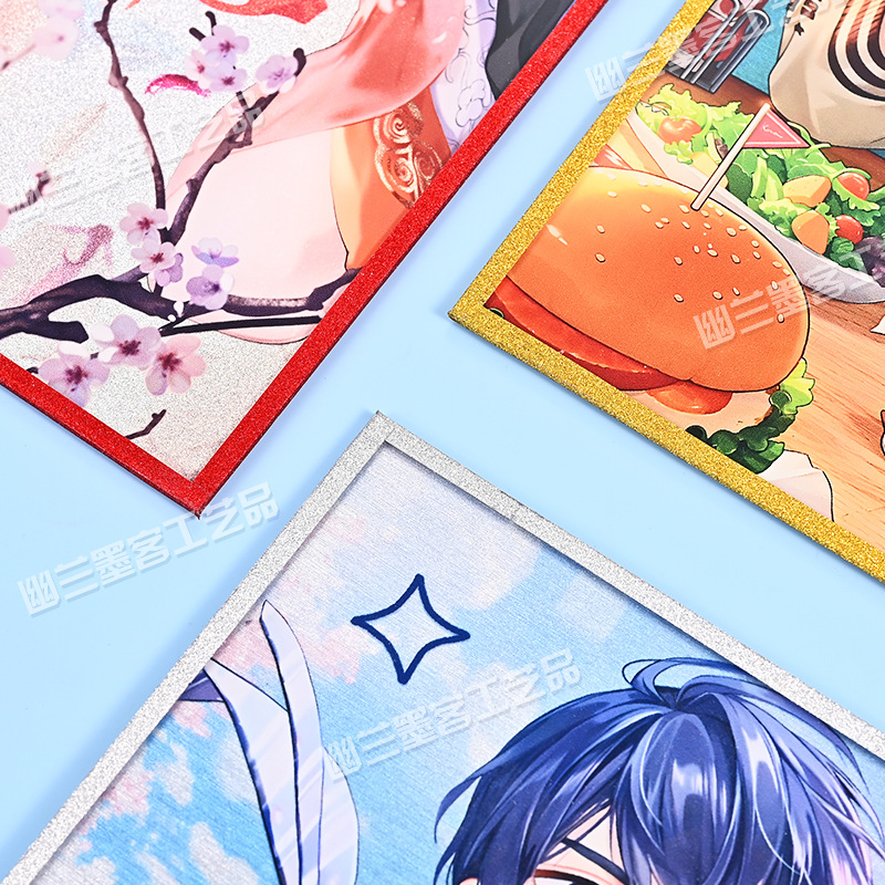 Acrylic color cardboard custom undetermined event thin code kite animation secondary self-printing peripheral sign board card