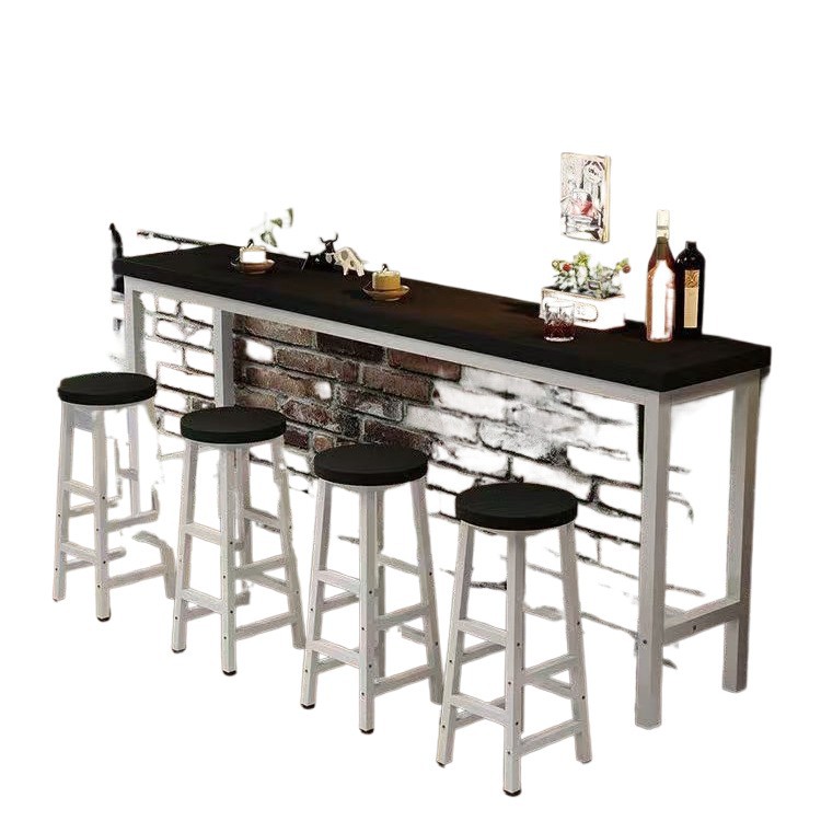 Bar Table Thickened Balcony Narrow Table Home High Table Wall Partition Milk Tea Shop Bar Simple Long Table and Stools