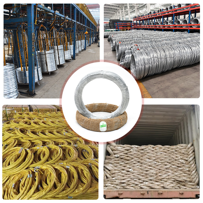 Galvanized iron wire 8 14 16 18 is changed to drawing and baking varnish fine iron wire manufacturer PVC coated galvanized wire