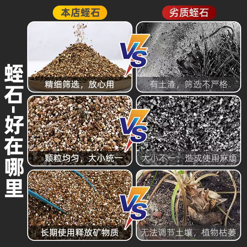 Vermiculite Manufacturers Wholesale Vermiculite Granules for Building Insulation, Baby Cuttings, Seedling Incubation Powder, Expanded Vermiculite