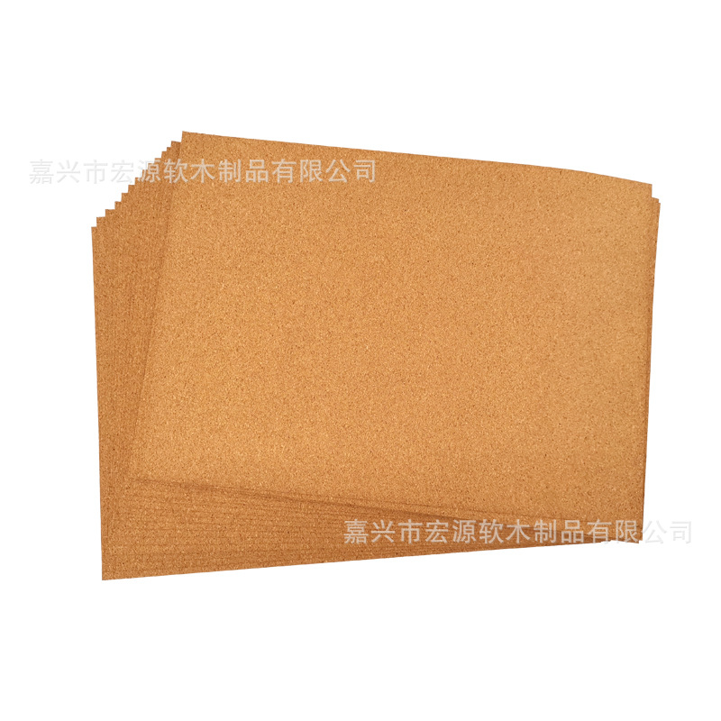 Hongyuan Cork Wholesale Cork Sheet Cork Sheet Processing Sound Insulation Cork Paper Production and Production Factory Direct Sales