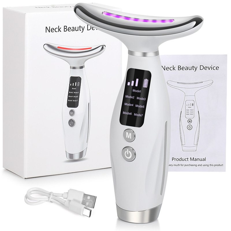 Cross-Border Neck Beauty Instrument, Neck Beauty Instrument, Neck Wrinkle Instrument, Microcurrent Neck and Face Dual-Purpose Nasolabial Fold and Neck Wrinkle Massage Instrument