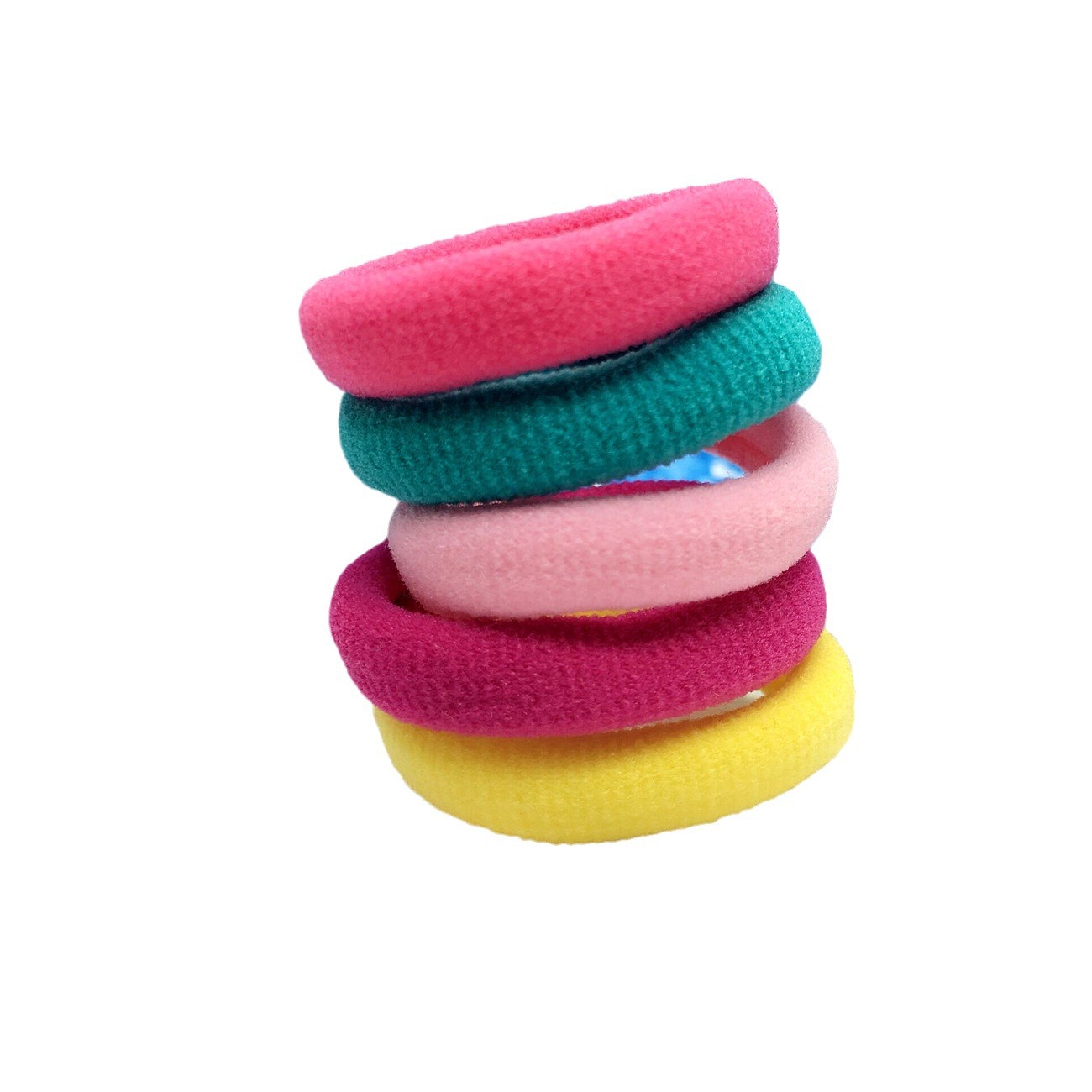 Children's Hair Accessories 3cm Thumb Ring Woolen Towel Hair Band High Elastic Seamless Hair Band Baby Hair Rope Rubber Band