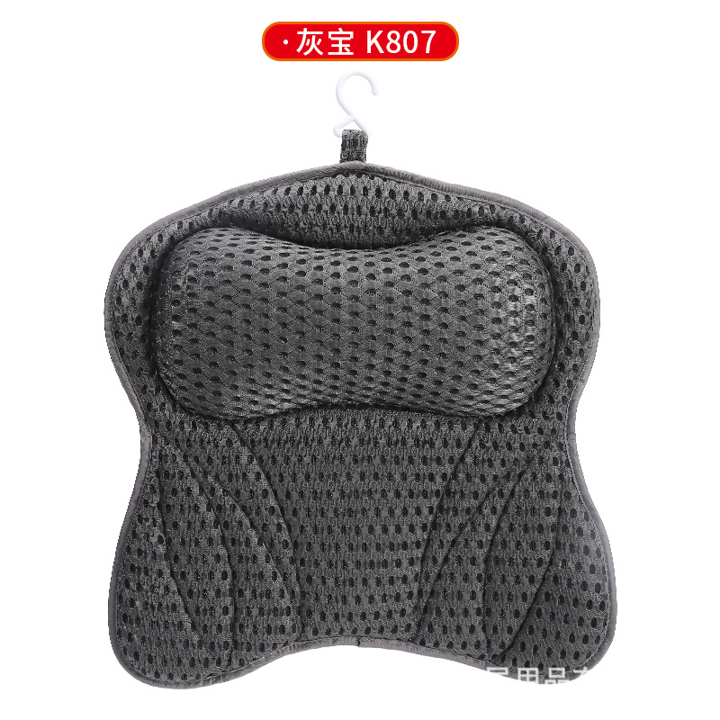 New Butterfly-shaped Bath Pillow Cross-border Supply SPA Pillow 6 Suction Cup Bathroom Bath Pillow Butterfly-shaped Pillow