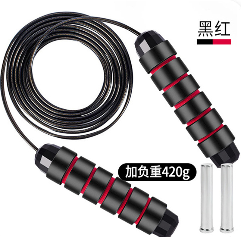 Pvc Steel Wire Skipping Rope with Rope, Specially Designed for Junior High School Students' Exams, Sports Fitness Weighted 3m Jump Rope for Children Aged 6-12