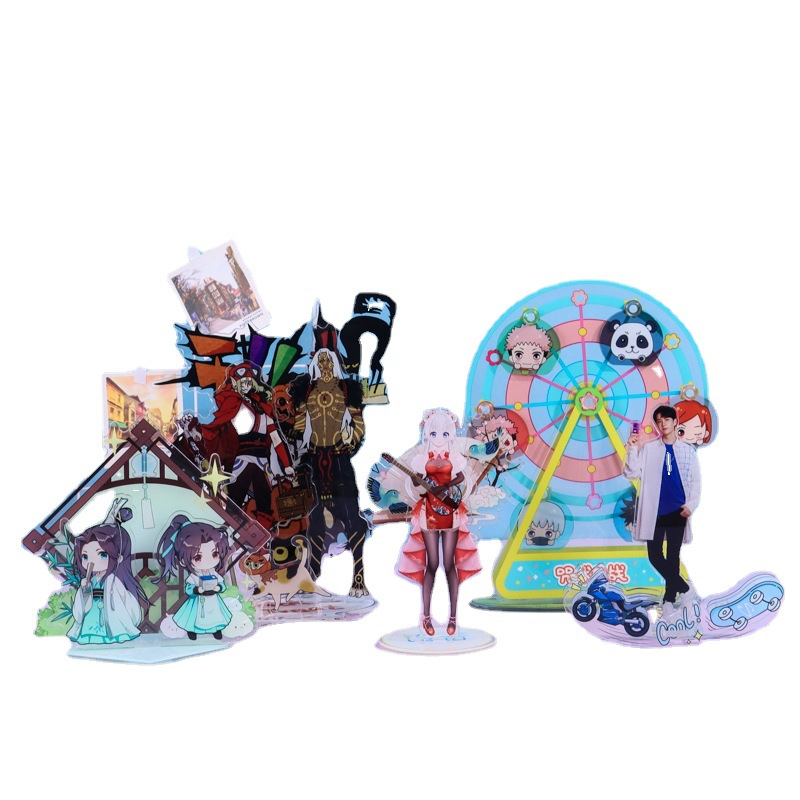 Cartoon animation peripheral acrylic humanoid standing brand personality diy star peripheral ornaments acrylic standing Brand wholesale