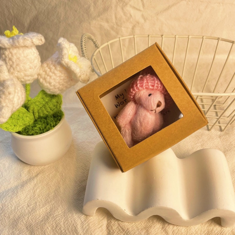 Cross Border Pocket Teddy Bear Mini Plush Bear Boxed Gift Mini Plush Bear in Box