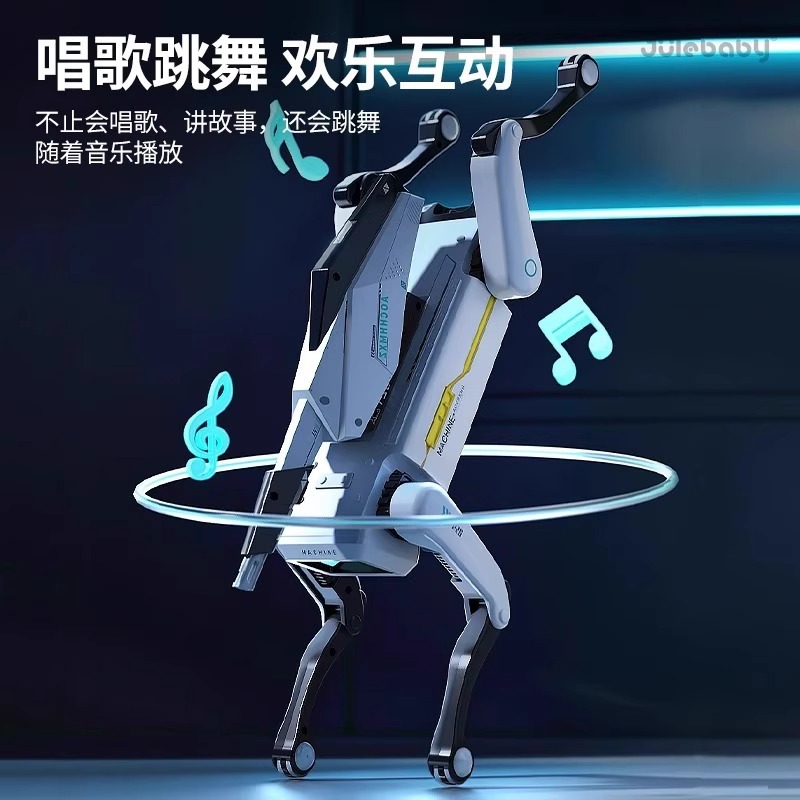 2025 New Ai Intelligent Robot Dog Kidsren's Voice Artificial Technology Programming Electric Remote Control Boy Birthday Toy