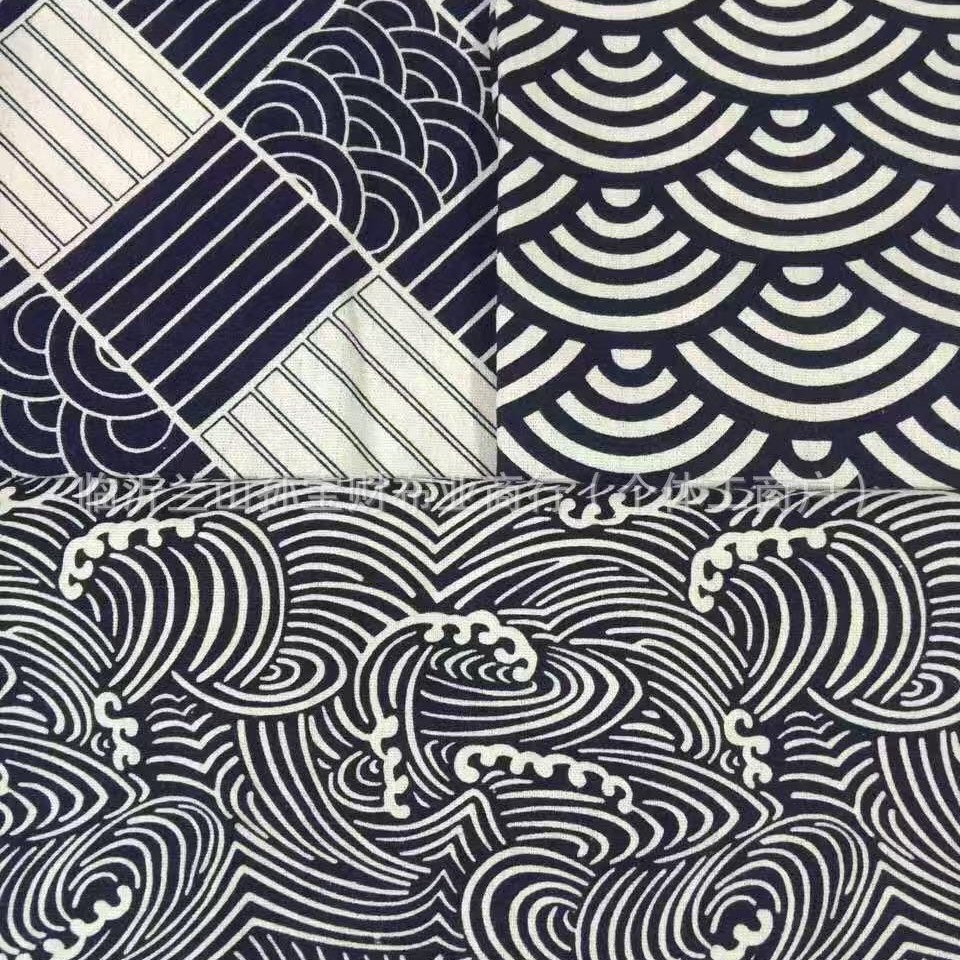 Factory supply linen printing can be used as tablecloth cushion apron storage bag and other fabrics