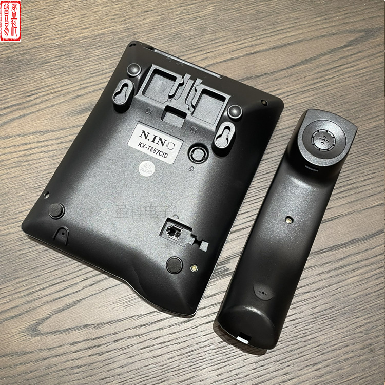 Factory direct kx-887CID English foreign trade telephone caller ID Home Office free battery Black