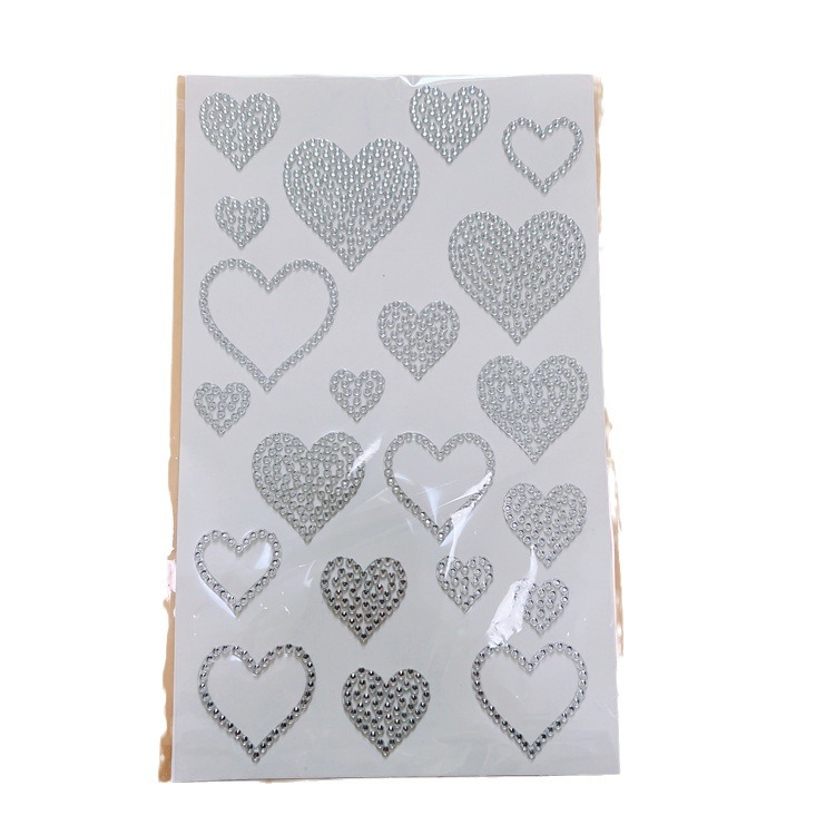 Cross-border ins Korean style diamond stickers gem series Love Diamond stickers DIY Diamond stickers accessories
