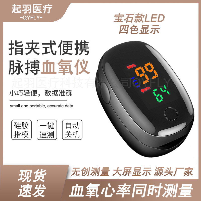 Gem LED оксиметр с зажимом для пальца, монитор насыщения кислородом SMH-01